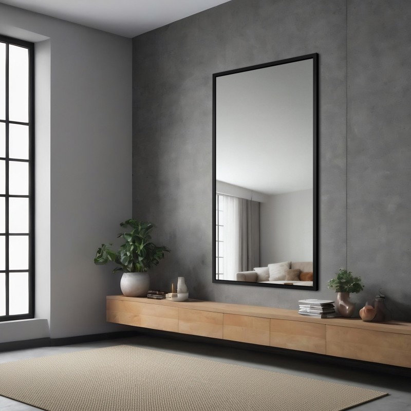 Oglindă într-o ramă simplă și elegantă - 1502 - culoarea ramei la alegere