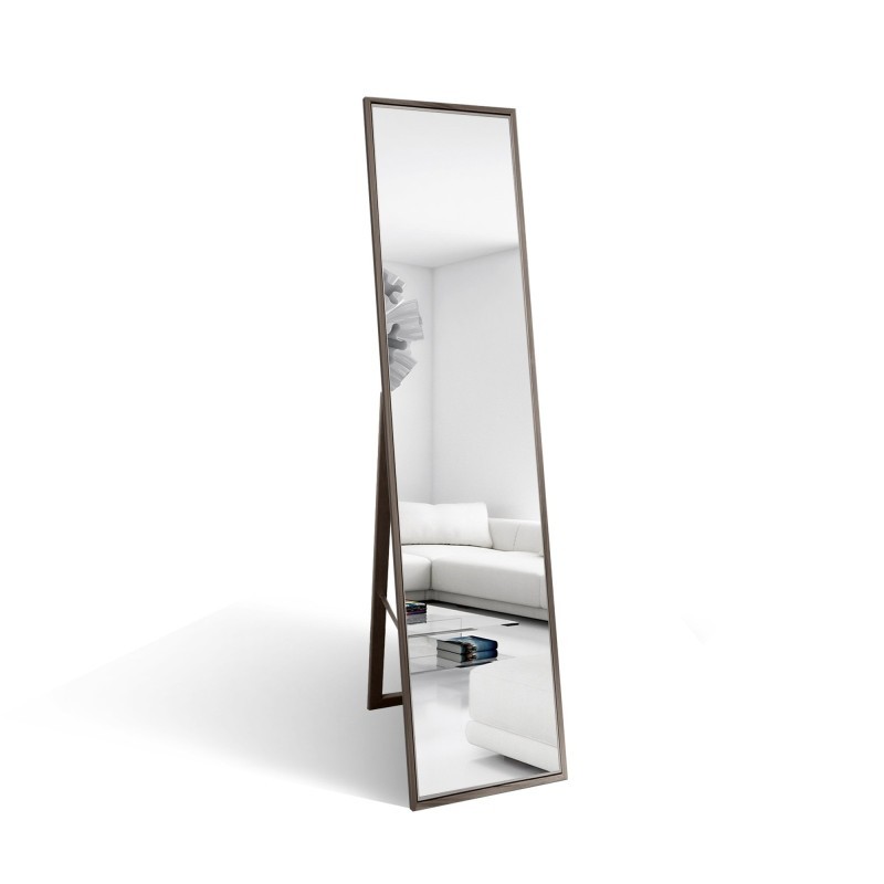 Oglindă de podea pentru dressing, în ramă elegantă din lemn - 2801 - culoarea ramei la alegere