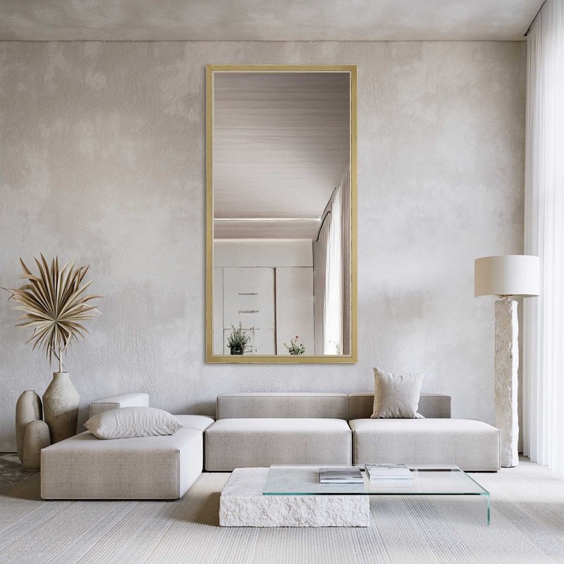 Oglindă în ramă decorativă delicată din lemn - 2801 - culoarea ramei la alegere