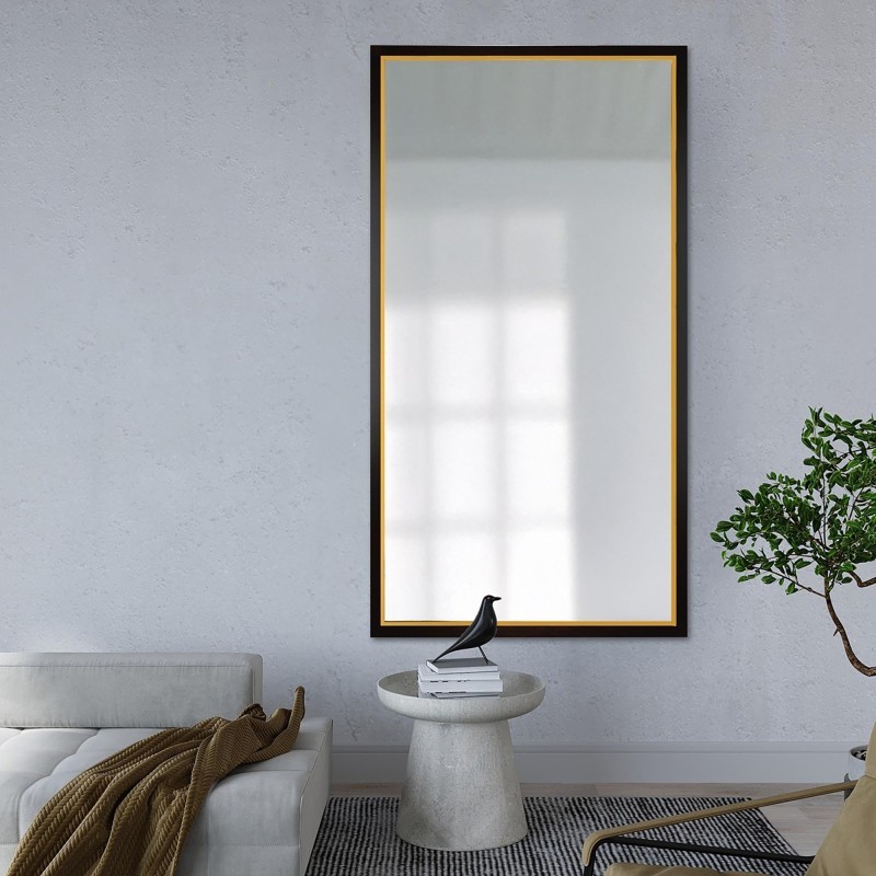Oglindă în ramă decorativă delicată din lemn - 2801 - culoarea ramei la alegere
