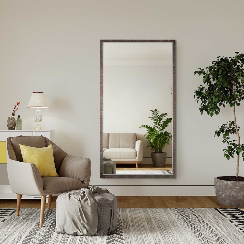 Oglindă în ramă decorativă delicată din lemn - 2801 - culoarea ramei la alegere