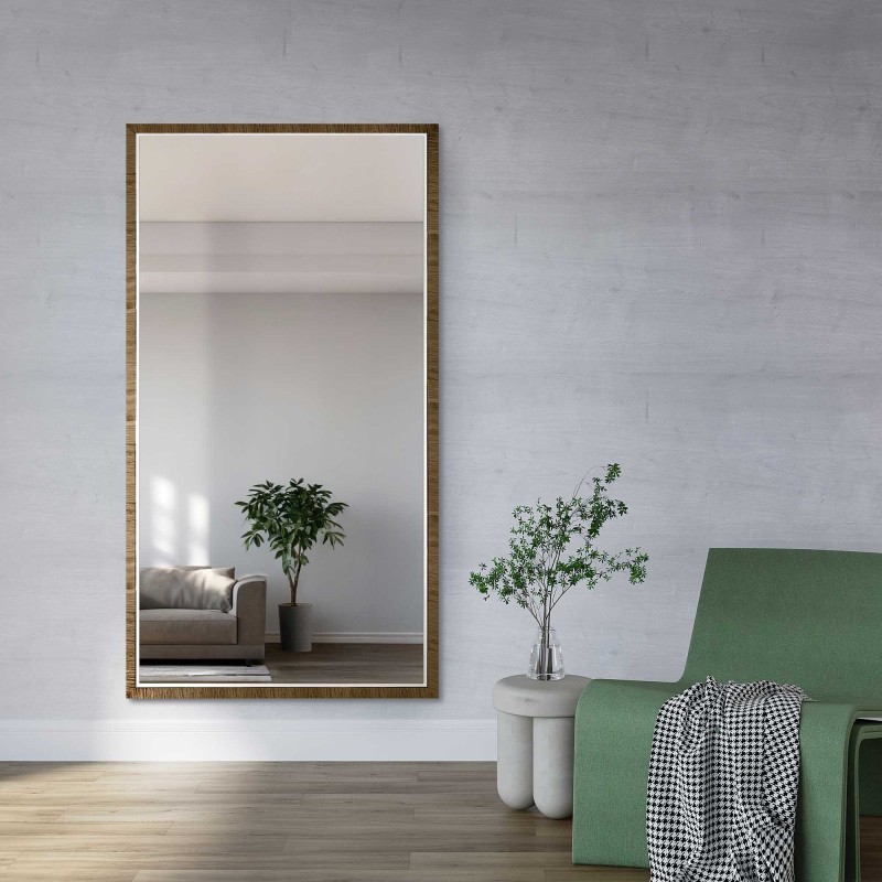 Oglindă în ramă decorativă delicată din lemn - 2801 - culoarea ramei la alegere