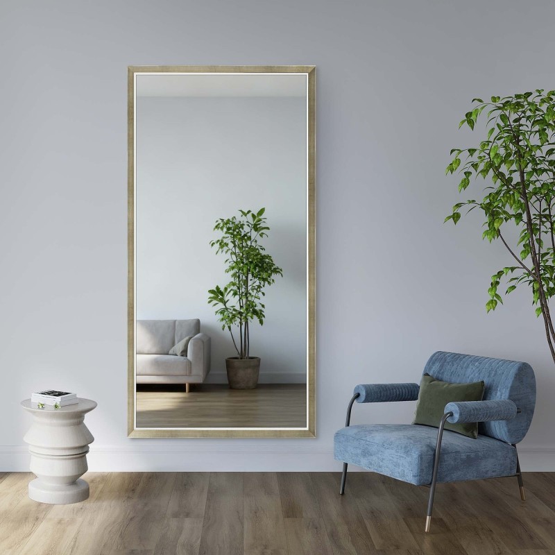 Oglindă în ramă decorativă delicată din lemn - 2801 - culoarea ramei la alegere
