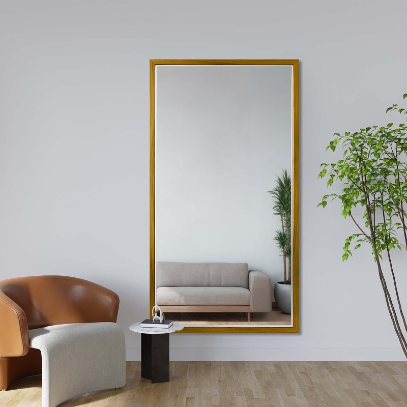 Oglindă în ramă decorativă delicată din lemn - 2801 - culoarea ramei la alegere