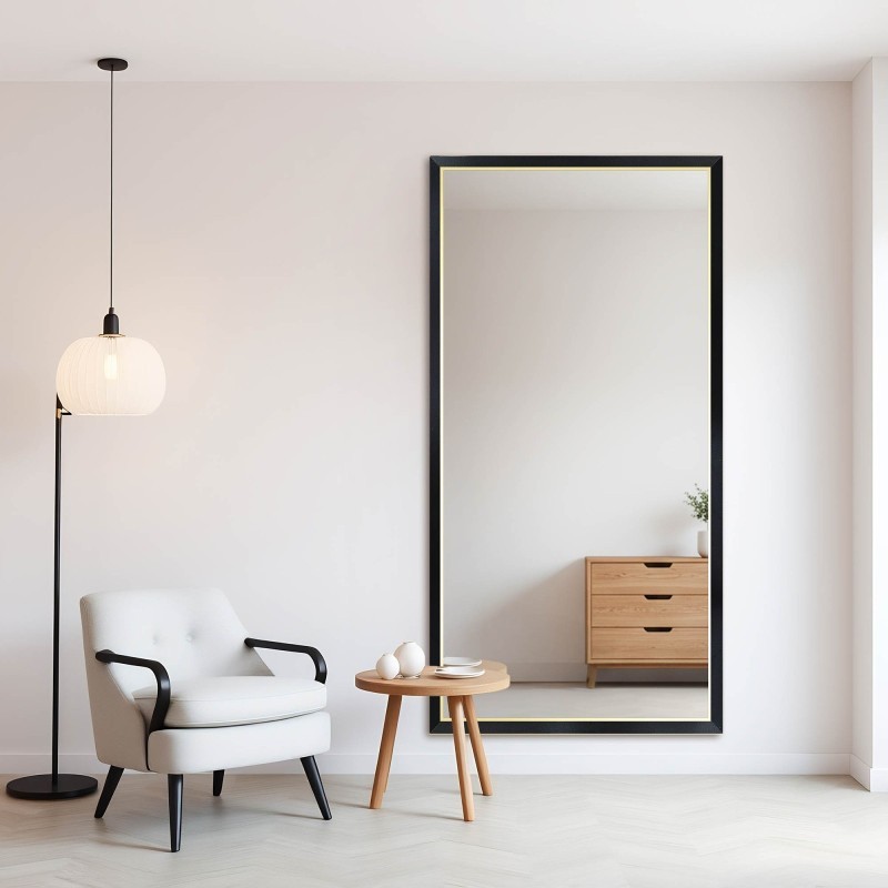 Oglindă în ramă decorativă delicată din lemn - 2801 - culoarea ramei la alegere