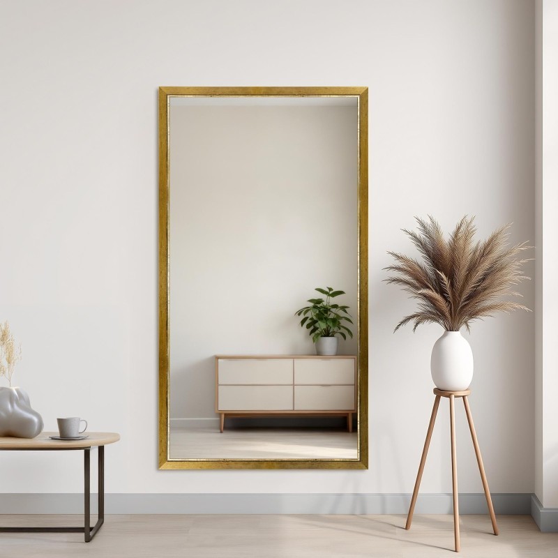 Oglindă în ramă decorativă delicată din lemn - 2801 - culoarea ramei la alegere