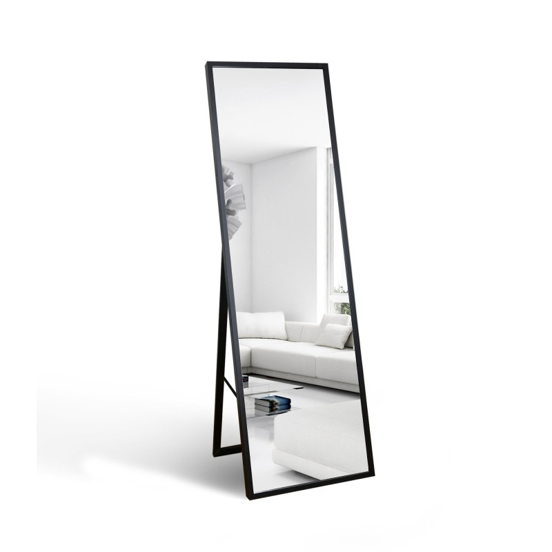 Oglindă de podea pentru dressing, în ramă subțire din lemn - 3005 - culoarea ramei la alegere