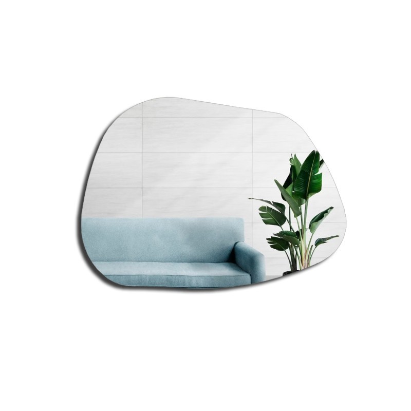 Oglindă decorativă cu formă organică - BAZALT