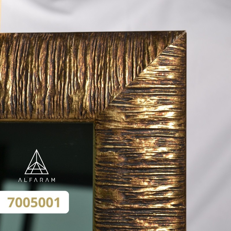 Oglindă modernă cu ramă din lemn bogat - 7005 - culoarea ramei la alegere