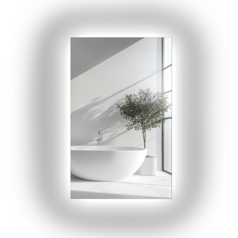 Oglindă dreptunghiulară pentru baie cu iluminare - AGIS LED