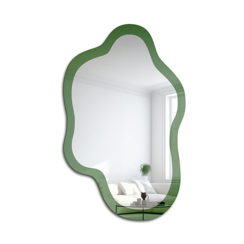 Oglindă verde neregulată - CYPRESS GREEN