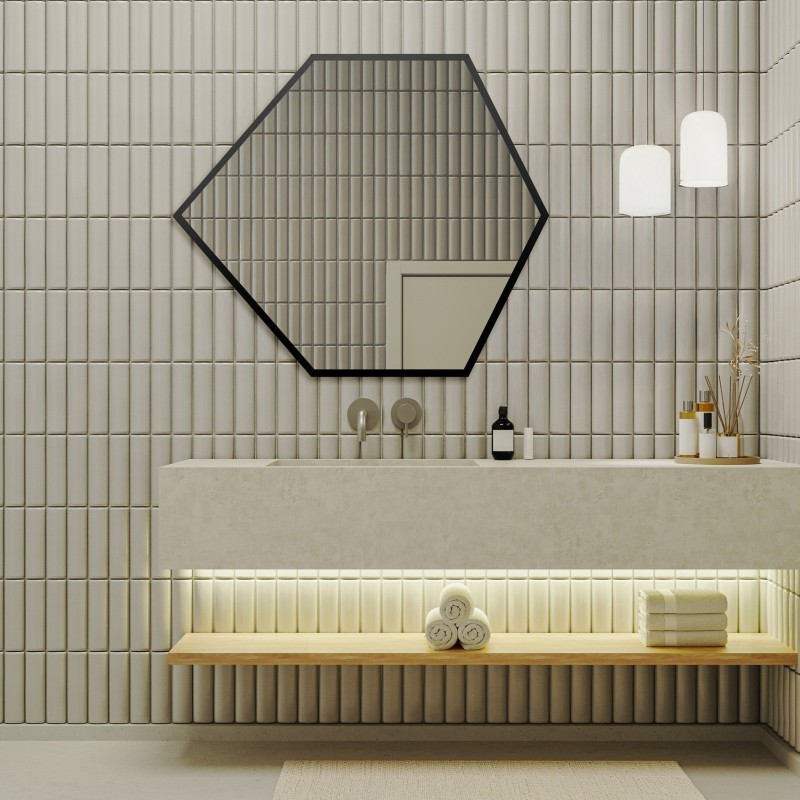 Oglindă de formă geometrică în ramă – GEOME ÎN RAMĂ
