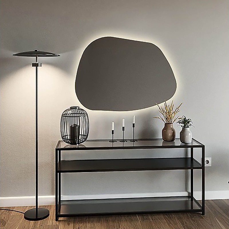 Oglindă de formă organică cu iluminare - BAZALT LED