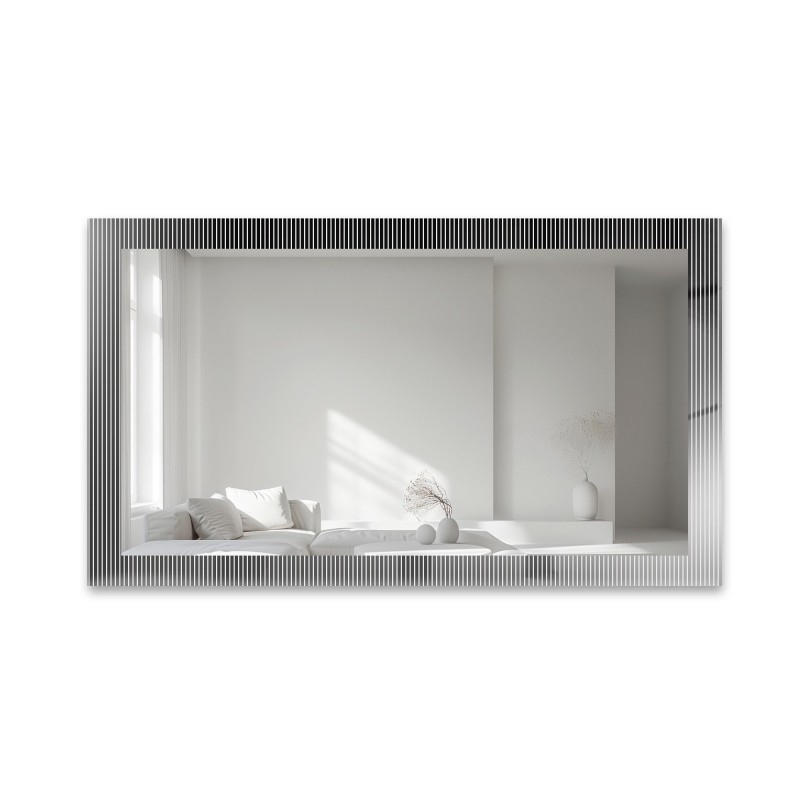 Oglindă decorativă dreptunghiulară pe sticlă ornamentală Visiosun Classic - LUXORA CLARITY