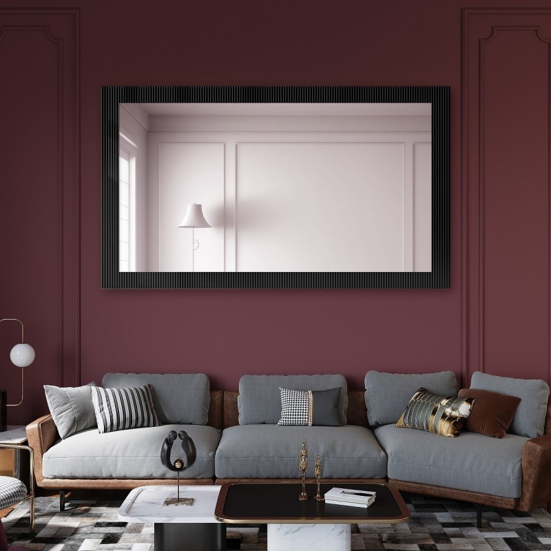 Oglindă decorativă dreptunghiulară pe sticlă ornamentală Visiosun Classic - LUXORA CLARITY