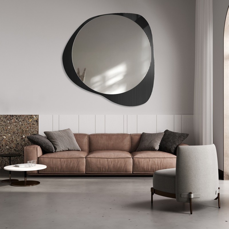 Oglindă decorativă pe sticlă ornamentală Estriado - LUXORA ELEGRA