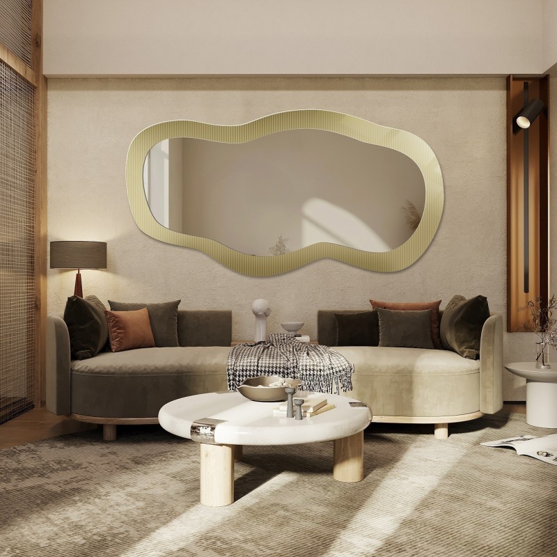 Oglindă decorativă pe sticlă ornamentală Estriado - LUXORA GLASORI
