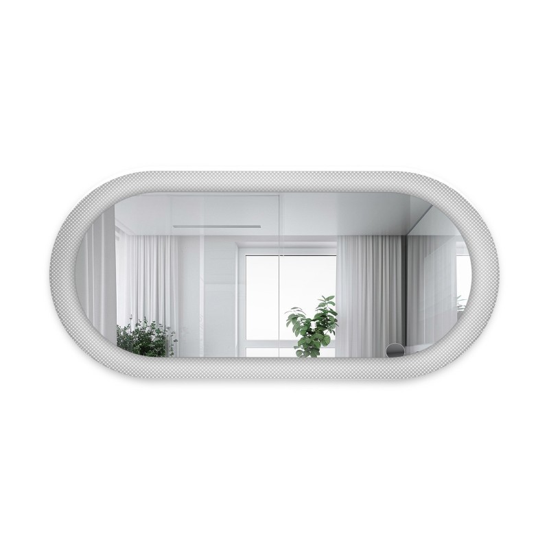Oglindă decorativă ovală pe sticlă ornamentală Master Point - LUXORA ORNATE
