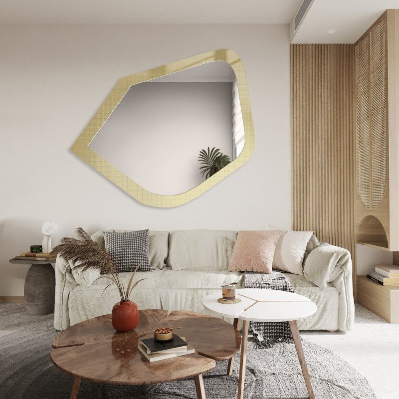 Oglindă decorativă pe sticlă ornamentală Master Flex - LUXORA PRISTAL