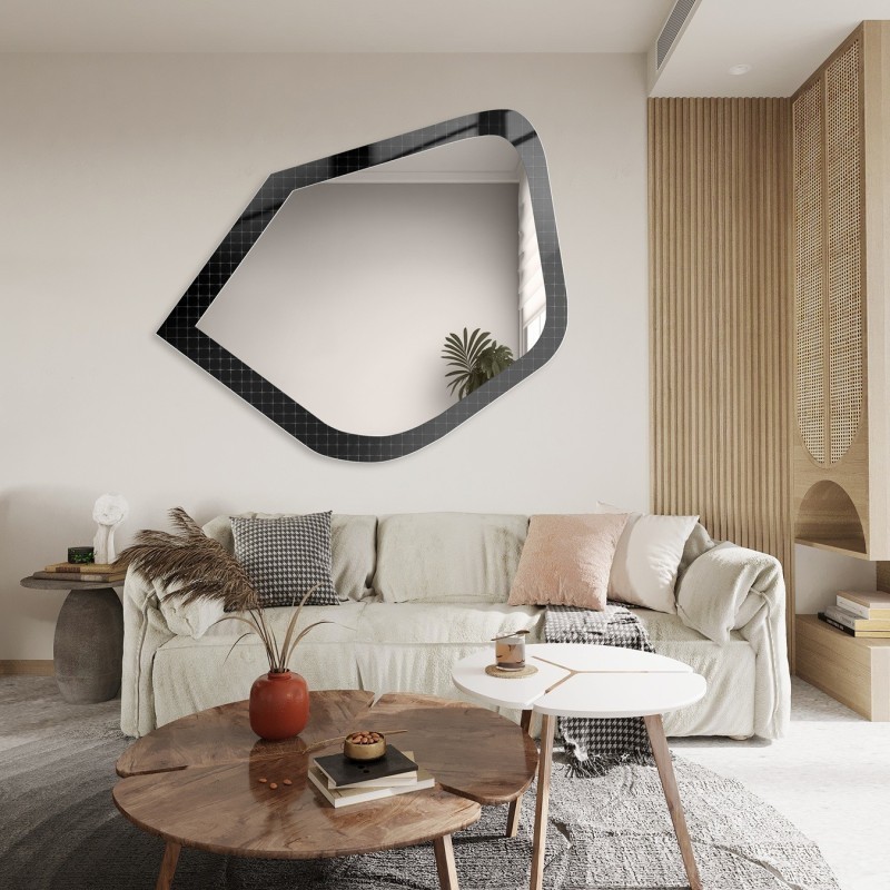 Oglindă decorativă pe sticlă ornamentală Master Flex - LUXORA PRISTAL