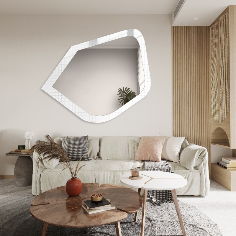 Oglindă decorativă pe sticlă ornamentală Master Flex - LUXORA PRISTAL