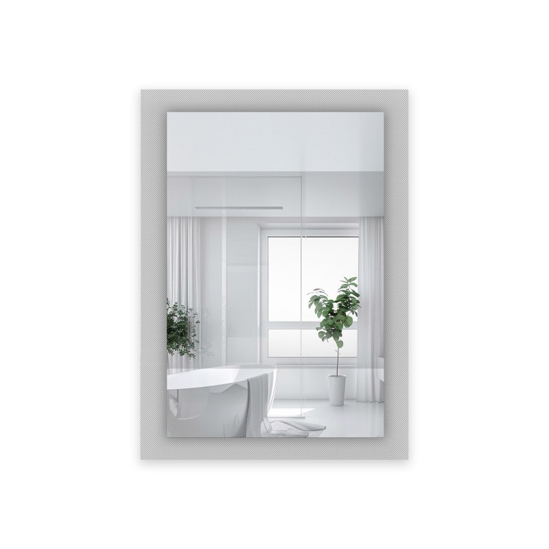 Oglindă decorativă dreptunghiulară pe sticlă ornamentală Master Point - LUXORA SOLEIL