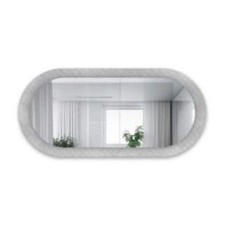 Oglindă decorativă ovală pe sticlă ornamentală Master Soft - LUXORA VESPER