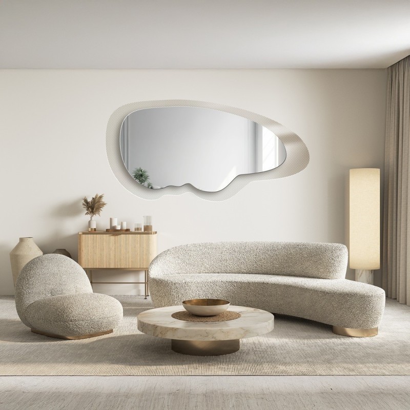 Oglindă decorativă pe sticlă ornamentală Master Point - LUXORA VITRALIS